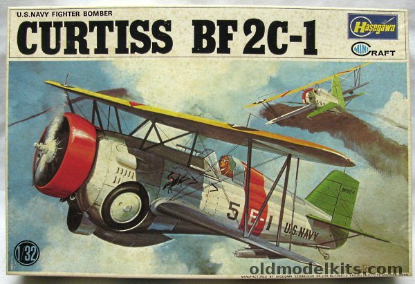 Hasegawa 1/32 Curtiss BF2C-1 - US Navy Fighter Bomber USS Ranger 1934, JS064-400 plastic model kit